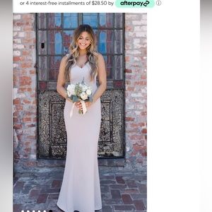 Show me your mumu bridesmaids dress; Morgan gown